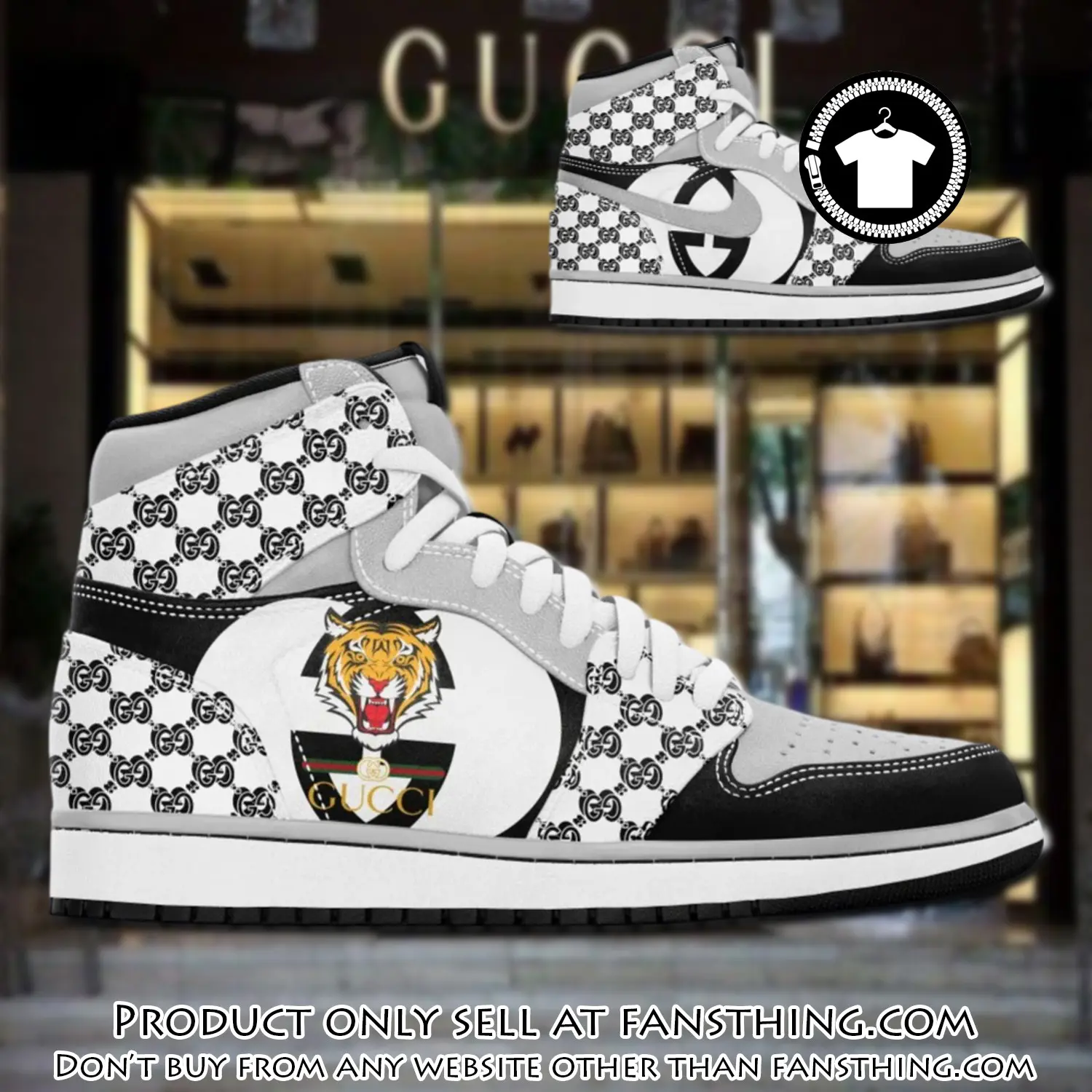 Gucci white tiger luxury brand high air jordan sneaker shoes fst4529330